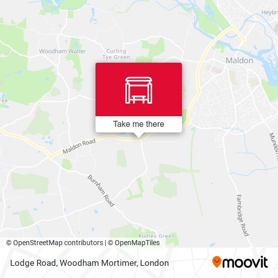 Lodge Road, Woodham Mortimer map