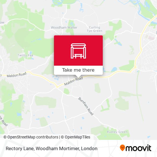 Rectory Lane, Woodham Mortimer map