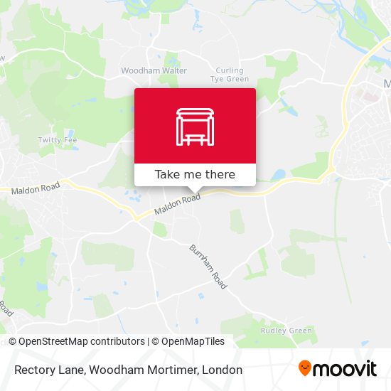 Rectory Lane, Woodham Mortimer map