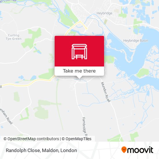 Randolph Close, Maldon map