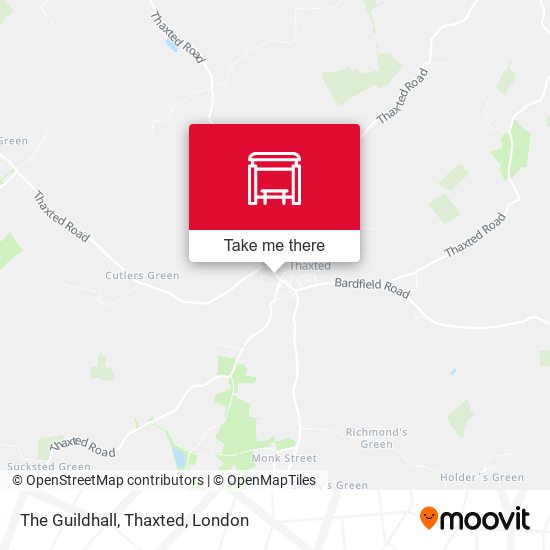 The Guildhall, Thaxted map