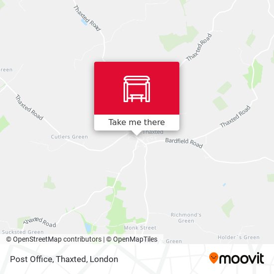 Post Office, Thaxted map