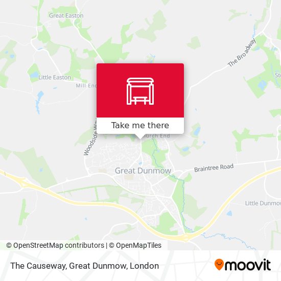 The Causeway, Great Dunmow map