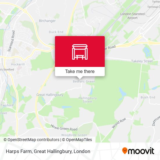Harps Farm, Great Hallingbury map