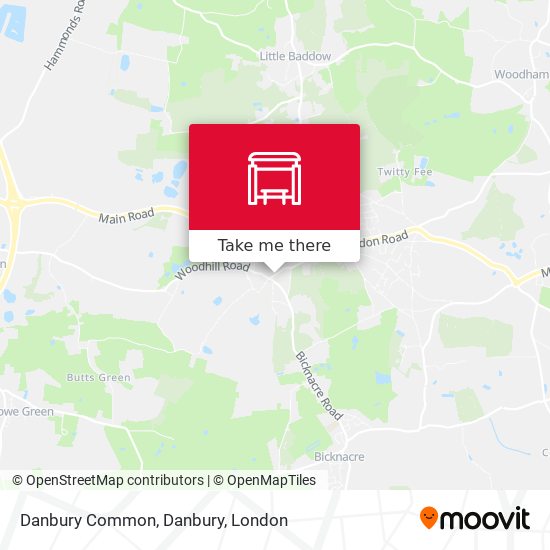 Danbury Common, Danbury map