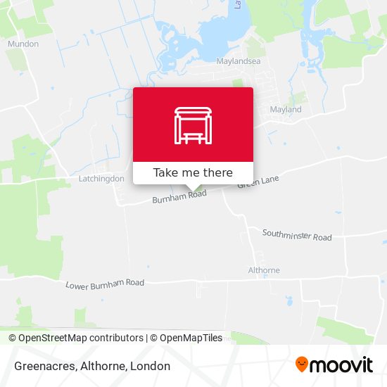 Greenacres, Althorne map