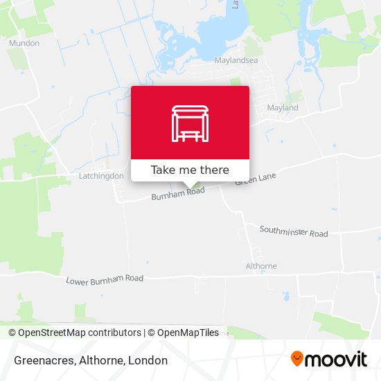 Greenacres, Althorne map