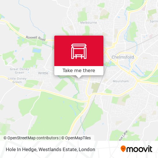 Hole In Hedge, Westlands Estate map