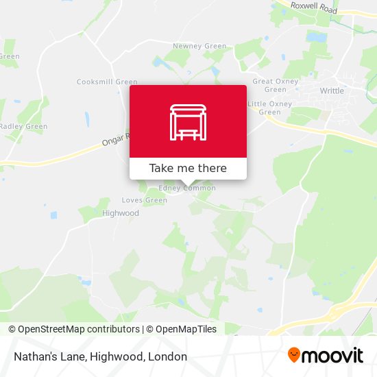 Nathan's Lane, Highwood map