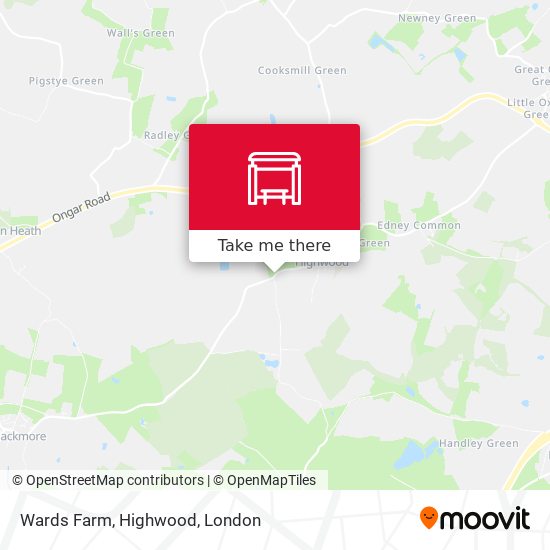 Wards Farm, Highwood map
