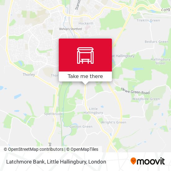 Latchmore Bank, Little Hallingbury map