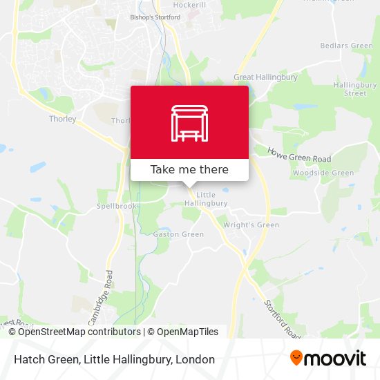 Hatch Green, Little Hallingbury map