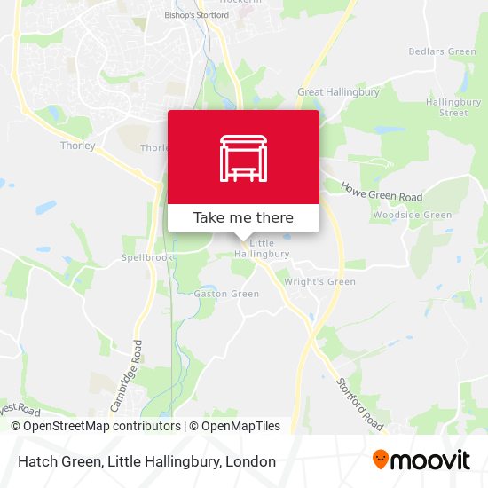 Hatch Green, Little Hallingbury map