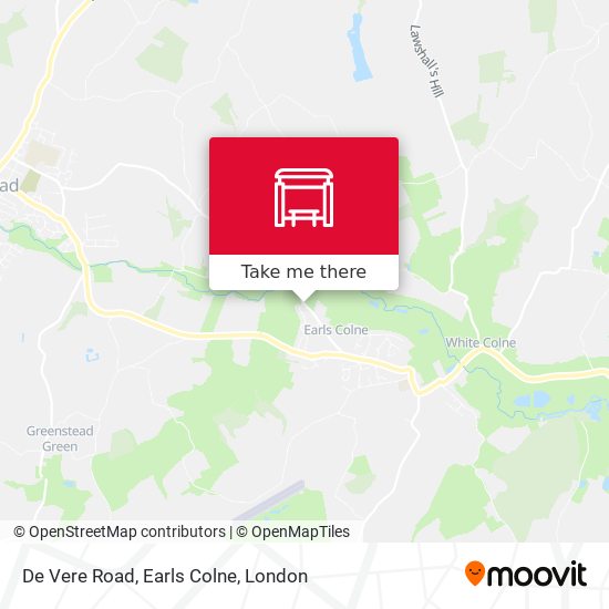 De Vere Road, Earls Colne map