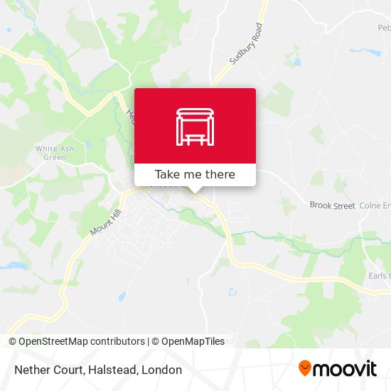 Nether Court, Halstead map
