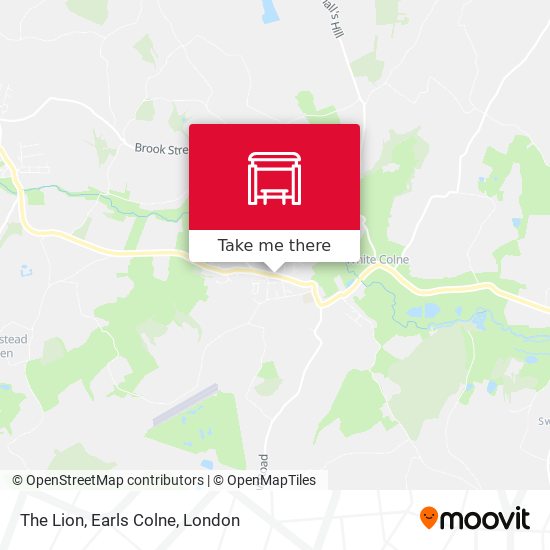 The Lion, Earls Colne map