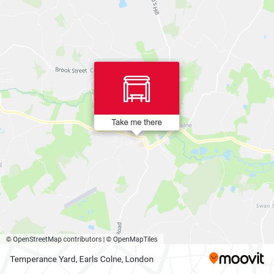 Temperance Yard, Earls Colne map