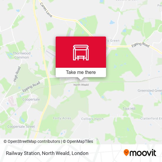 Railway Station, North Weald map
