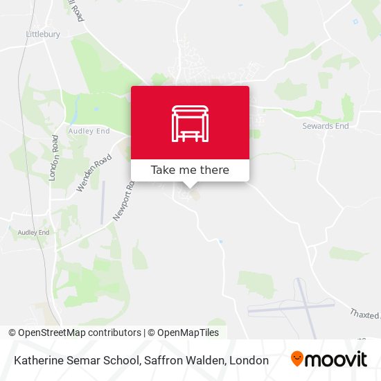 Katherine Semar School, Saffron Walden map
