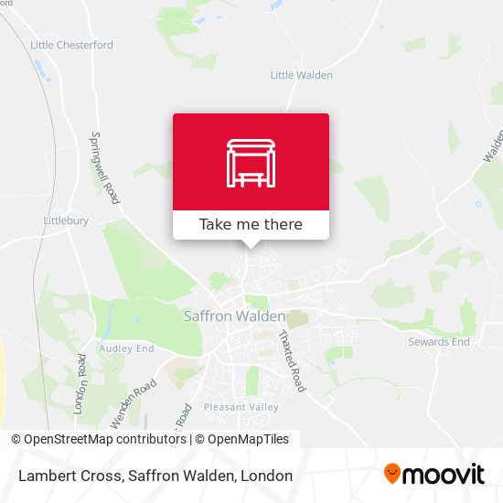 Lambert Cross, Saffron Walden map
