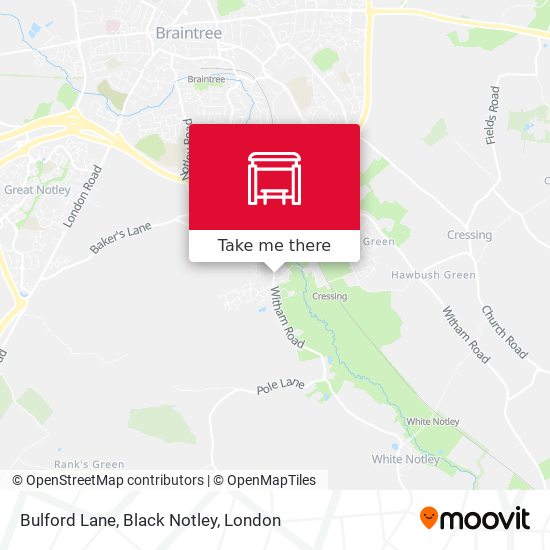 Bulford Lane, Black Notley map