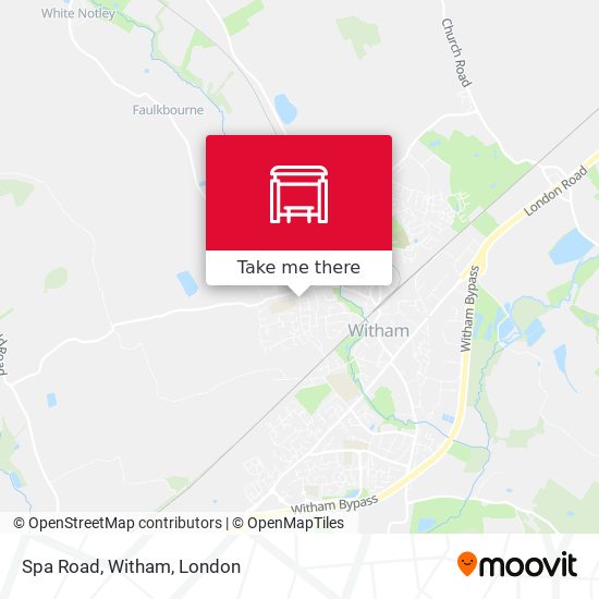 Spa Road, Witham map