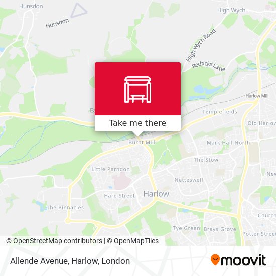 Allende Avenue, Harlow map