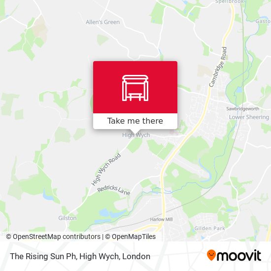 The Rising Sun Ph, High Wych map
