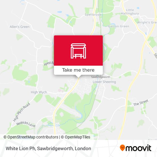 White Lion Ph, Sawbridgeworth map