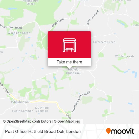 Post Office, Hatfield Broad Oak map