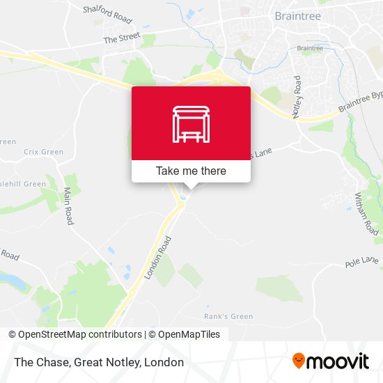The Chase, Great Notley map