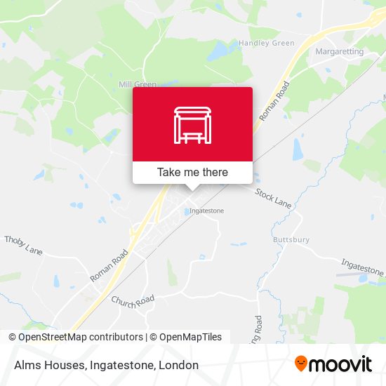 Alms Houses, Ingatestone map