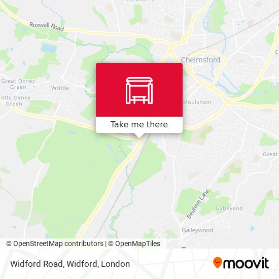 Widford Road, Widford map