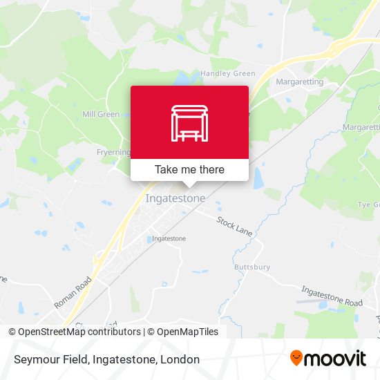 Seymour Field, Ingatestone map