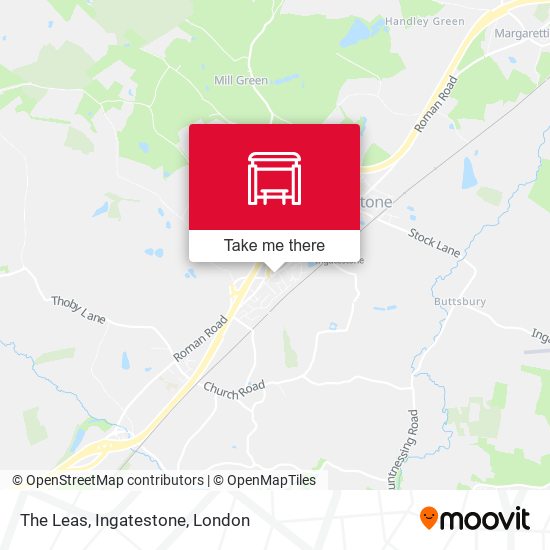 The Leas, Ingatestone map