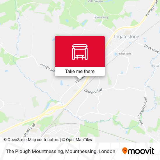 The Plough Mountnessing, Mountnessing map