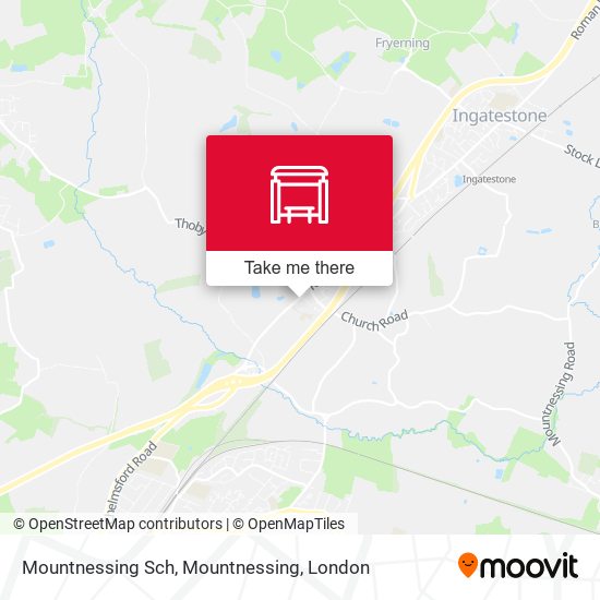 Mountnessing Sch, Mountnessing map