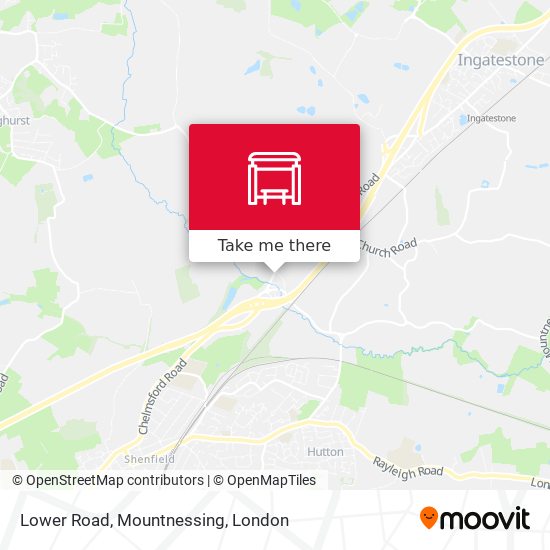 Lower Road, Mountnessing map