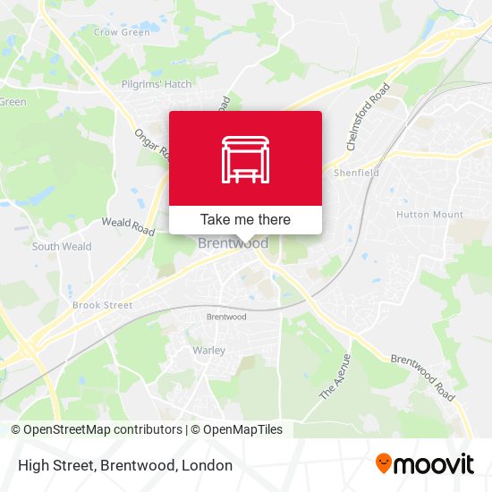 High Street, Brentwood map