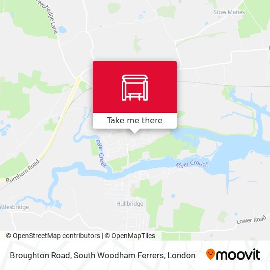 Broughton Road, South Woodham Ferrers map