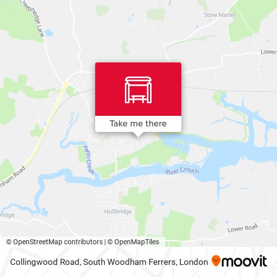 Collingwood Road, South Woodham Ferrers map