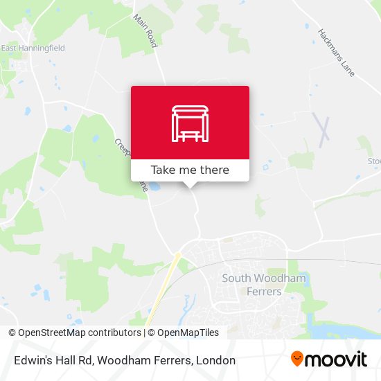 Edwin's Hall Rd, Woodham Ferrers map