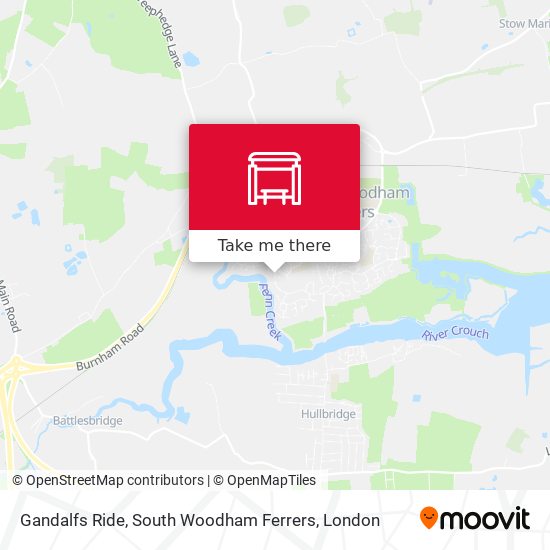 Gandalfs Ride, South Woodham Ferrers map