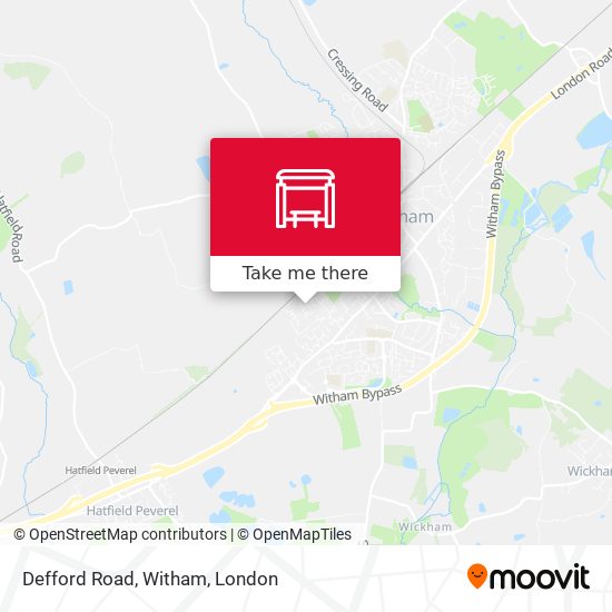 Defford Road, Witham map