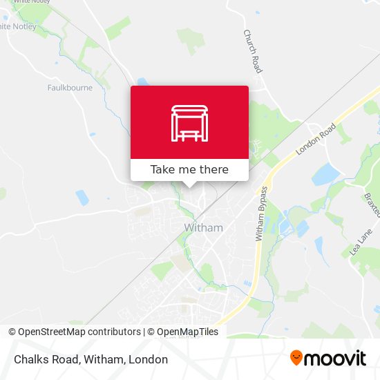 Chalks Road, Witham map