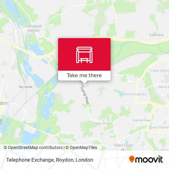 Telephone Exchange, Roydon map