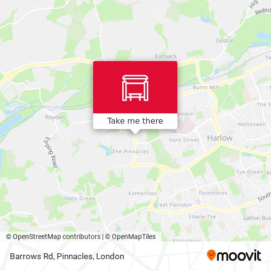 Barrows Rd, Pinnacles map