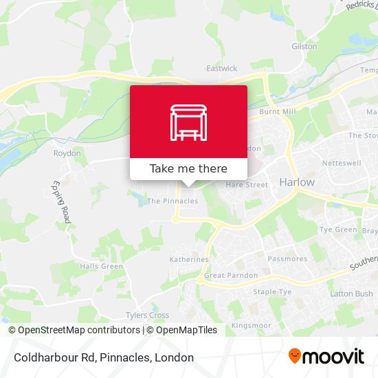 Coldharbour Rd, Pinnacles map