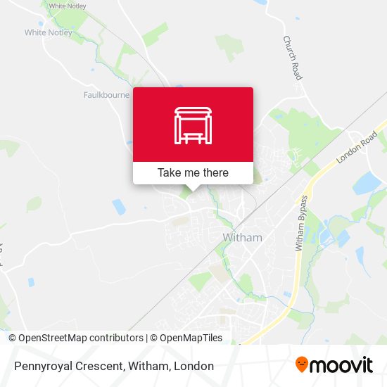 Pennyroyal Crescent, Witham map