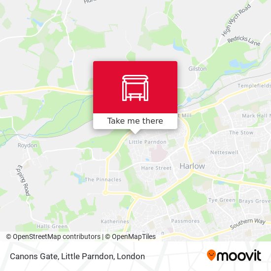 Canons Gate, Little Parndon map